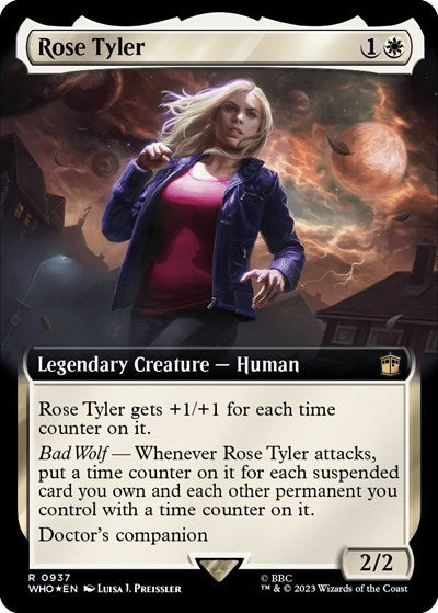 Rose Tyler (Extended Art) (Surge Foil) (Universes Beyond: Doctor Who) Near Mint Foil