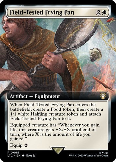 Field-Tested Frying Pan (Extended Art) (Commander: The Lord of the Rings: Tales of Middle-earth) Near Mint