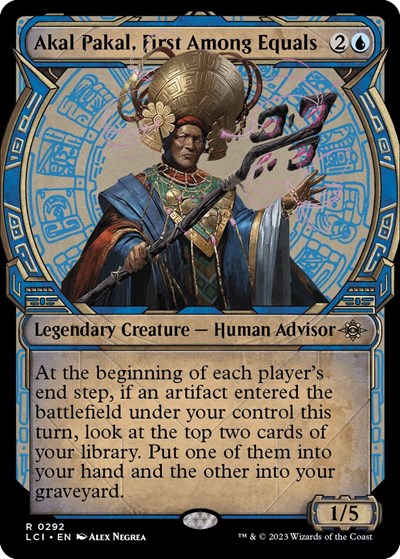 Akal Pakal, First Among Equals (Showcase) (The Lost Caverns of Ixalan) Light Play