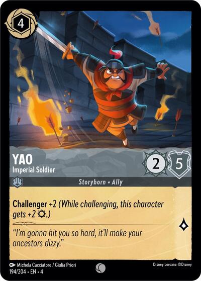 Yao - Imperial Soldier (Ursula's Return) Near Mint Cold Foil