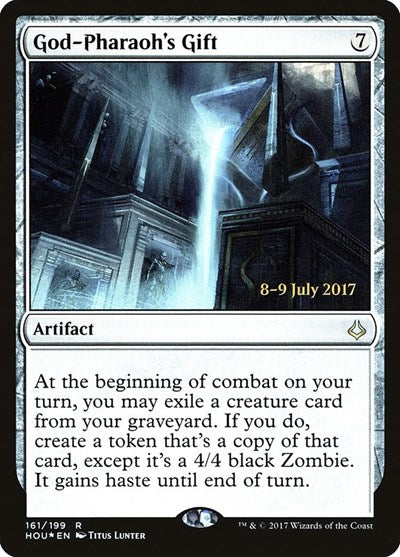 God-Pharaoh's Gift (Promos: Prerelease Cards) Light Play Foil