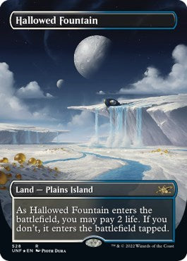 Hallowed Fountain (Borderless) (Galaxy Foil) (Unfinity) Light Play Foil