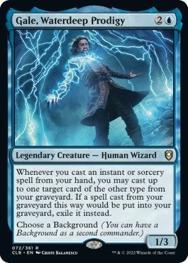 Gale, Waterdeep Prodigy (Commander Legends: Battle for Baldur's Gate) Light Play