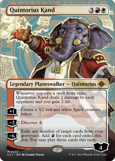 Quintorius Kand (0307) (Borderless) (The Lost Caverns of Ixalan) Near Mint Foil
