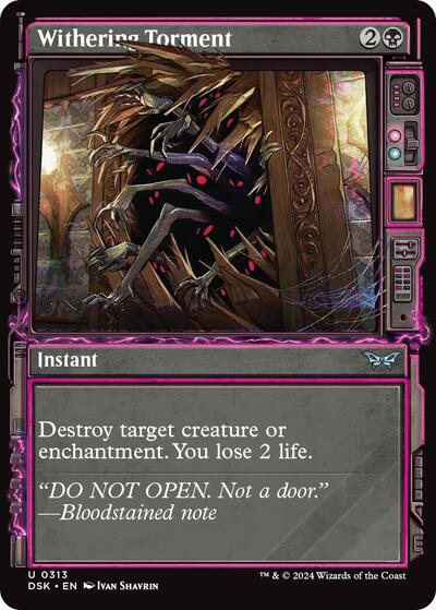 Withering Torment (Showcase) (Duskmourn: House of Horror) Near Mint Foil