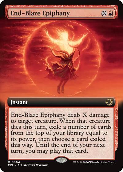End-Blaze Epiphany (Extended Art) (Lorwyn Eclipsed) Light Play
