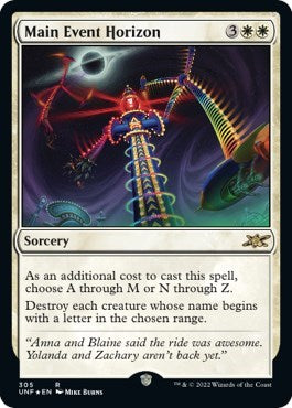 Main Event Horizon (Galaxy Foil) (Unfinity) Light Play Foil