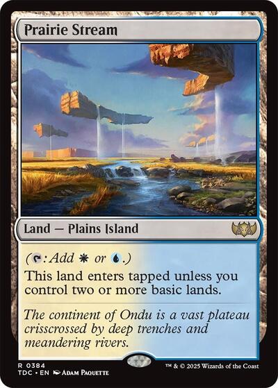 Prairie Stream (Commander: Tarkir: Dragonstorm) Light Play