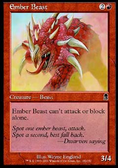 Ember Beast (Odyssey) Light Play Foil