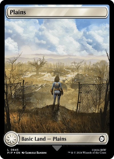 Plains (0845) (Surge Foil) (Universes Beyond: Fallout) Light Play Foil