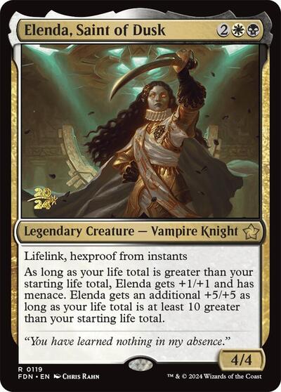 Elenda, Saint of Dusk (Promos: Prerelease Cards) Light Play Foil