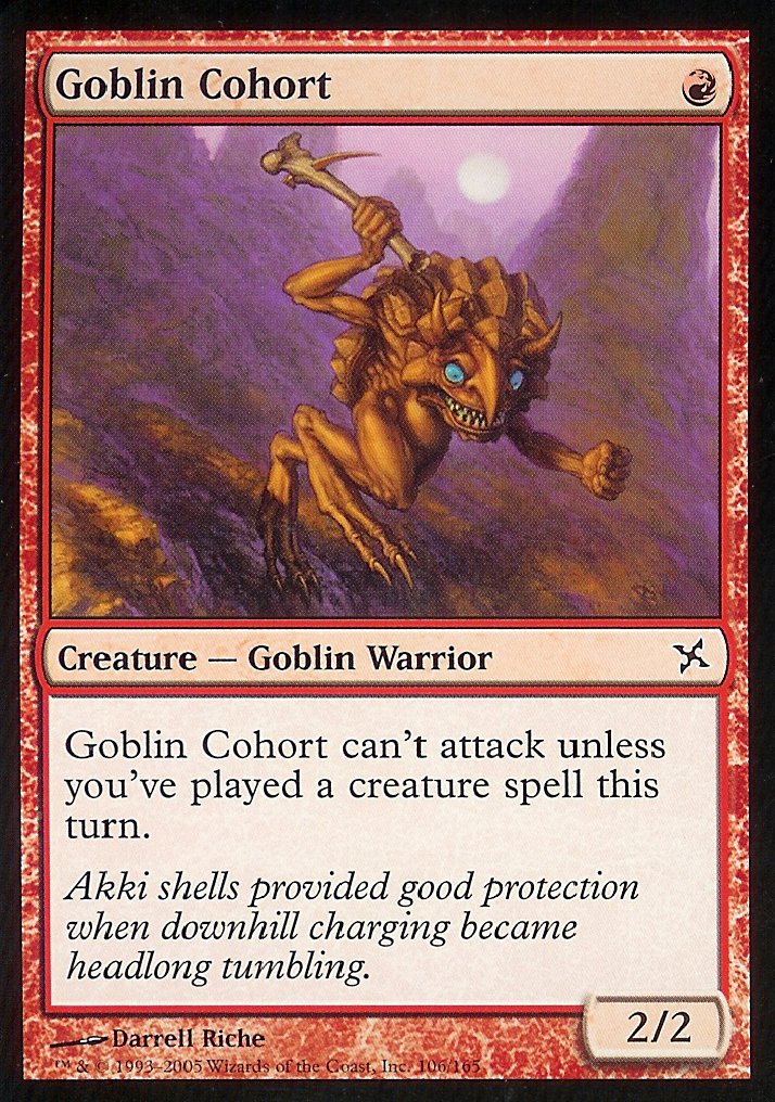 Goblin Cohort (Betrayers of Kamigawa) Light Play Foil