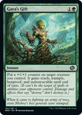 Gaea's Gift (The Brothers' War) Light Play Foil