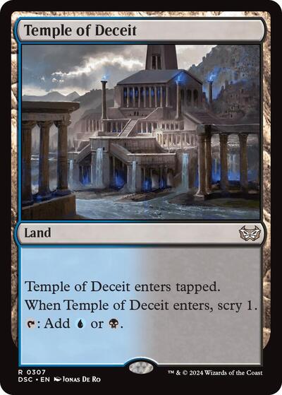Temple of Deceit (Commander: Duskmourn: House of Horror) Light Play