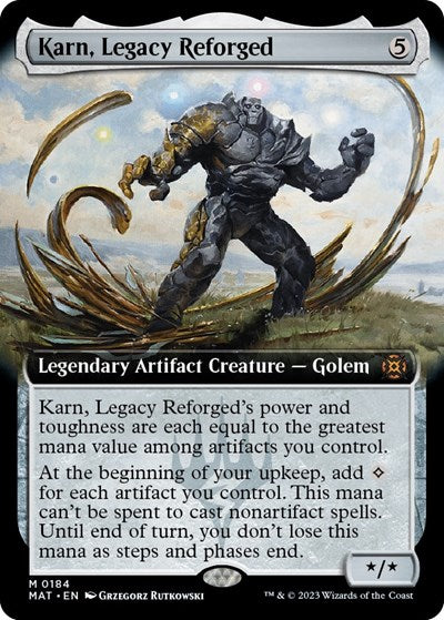 Karn, Legacy Reforged (Extended Art) (March of the Machine: The Aftermath) Near Mint Foil