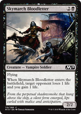 Skymarch Bloodletter (Magic 2019 Core Set) Near Mint Foil