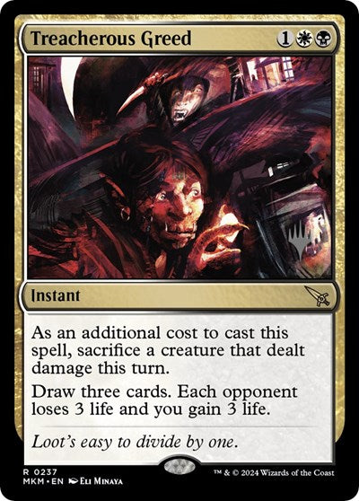 Treacherous Greed (Promo Pack: Murders at Karlov Manor) Near Mint