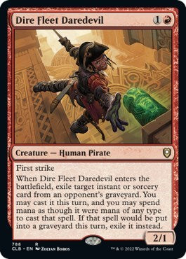 Dire Fleet Daredevil (Commander Legends: Battle for Baldur's Gate) Near Mint