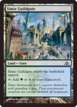 Simic Guildgate (Dragon's Maze) Heavy Play Foil