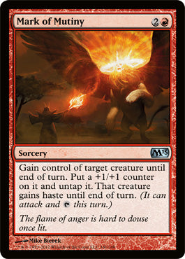Mark of Mutiny (Magic 2013 Core Set) Medium Play