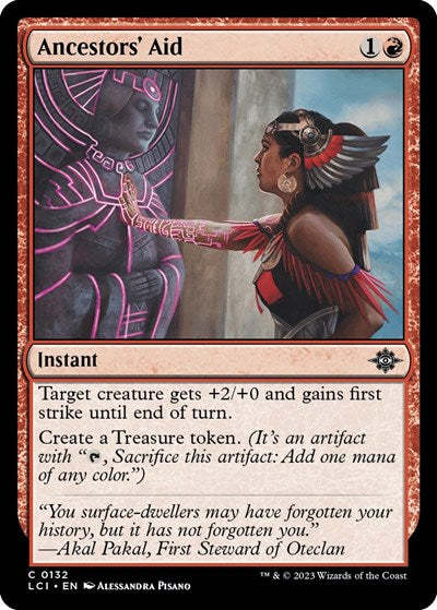 Ancestors' Aid (The Lost Caverns of Ixalan) Light Play Foil