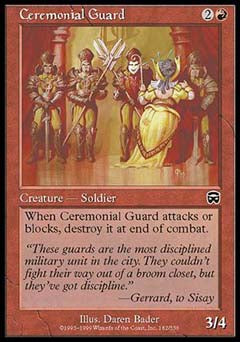 Ceremonial Guard (Mercadian Masques) Near Mint Foil