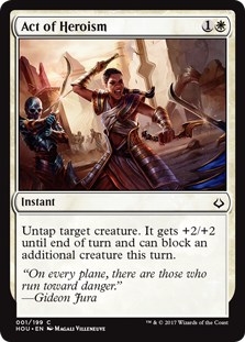 Act of Heroism (Hour of Devastation) Medium Play Foil