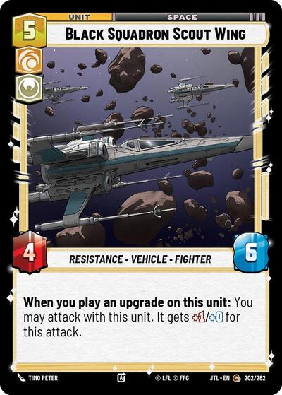 Black Squadron Scout Wing (Jump to Lightspeed) Near Mint