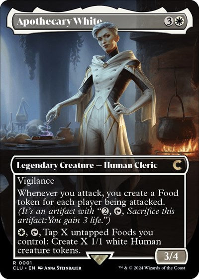 Apothecary White (Borderless) (Ravnica: Clue Edition) Light Play