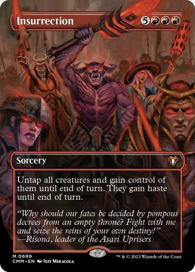Insurrection (Borderless) (Commander Masters) Light Play Foil
