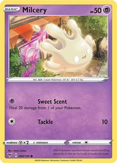 Milcery (SWSH04: Vivid Voltage) Near Mint Reverse Holofoil