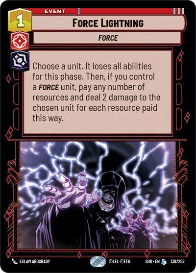 Force Lightning (Spark of Rebellion) Near Mint