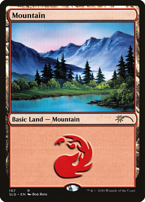 Mountain 107 (Secret Lair) Light Play Foil