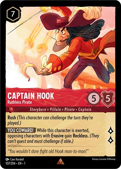 Captain Hook - Ruthless Pirate (The First Chapter) Near Mint Cold Foil