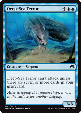 Deep-Sea Terror (Magic Origins) Medium Play Foil
