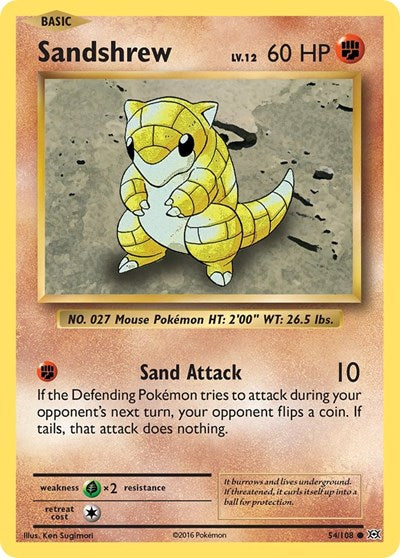 Sandshrew (XY - Evolutions) Light Play Reverse Holofoil