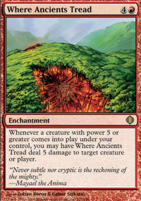Where Ancients Tread (Shards of Alara) Near Mint Foil