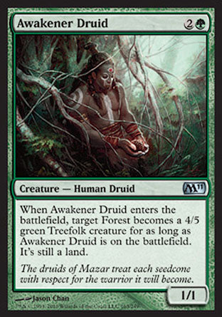 Awakener Druid (Magic 2011 Core Set) Medium Play