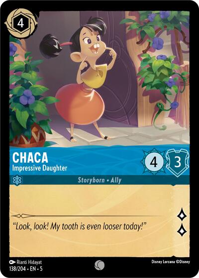 Chaca - Impresive Daughter (Shimmering Skies) Near Mint Cold Foil