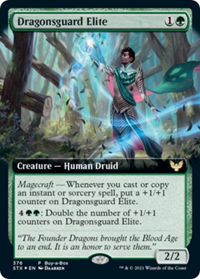 Dragonsguard Elite (Extended Art) (Promos: Buy-A-Box) Light Play Foil