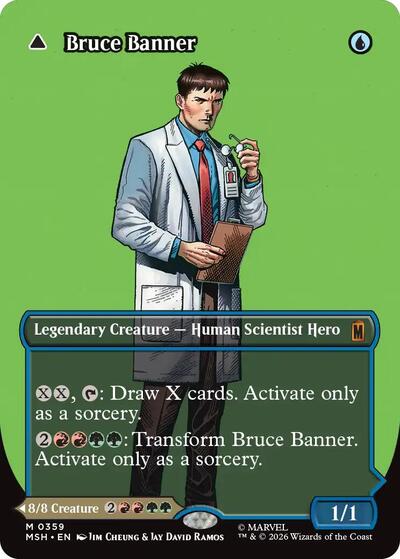 Bruce Banner (Borderless) (0359) (Marvel Super Heroes) Near Mint