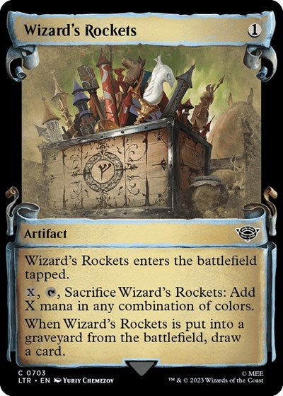 Wizard's Rockets (Showcase Scrolls) (Universes Beyond: The Lord of the Rings: Tales of Middle-earth) Near Mint Foil