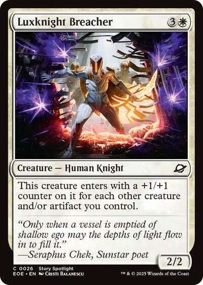 Luxknight Breacher (Edge of Eternities) Near Mint Foil