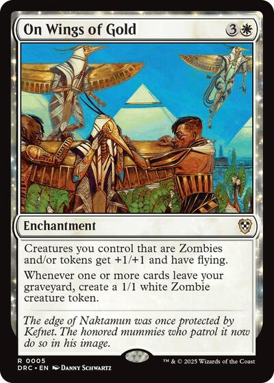 On Wings of Gold (Commander: Aetherdrift) Damaged / Poor