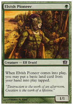 Elvish Pioneer (8th Edition) Light Play Foil