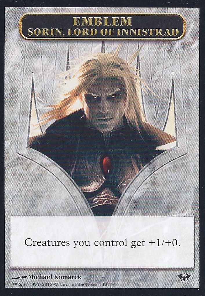Emblem Sorin Lord of Innistrad (Dark Ascension) Medium Play