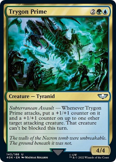 Trygon Prime (Surge Foil) (Universes Beyond: Warhammer 40K) Near Mint Foil