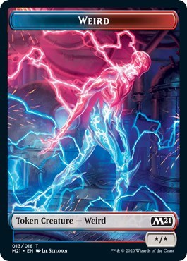 Weird / Zombie Double-sided Token (Core Set 2021) Near Mint Foil