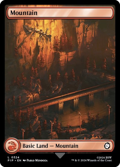 Mountain (0324) (Universes Beyond: Fallout) Near Mint Foil