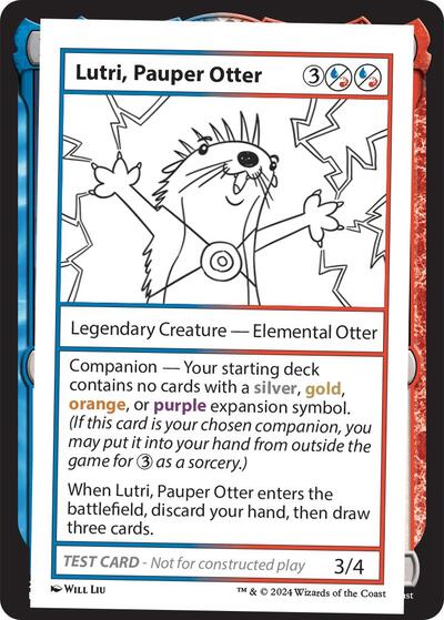 Lutri, Pauper Otter (Mystery Booster 2 Playtest Cards) Light Play